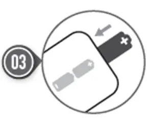 7900 remote bidet - step 3 for changing batteries