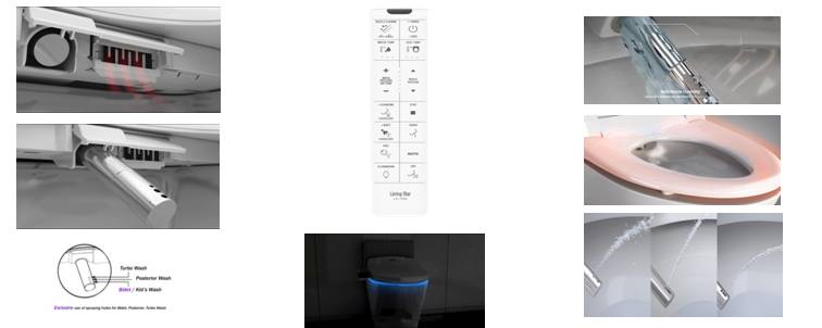 Remote Bidet - Controllable Objects Living Star Bidet 