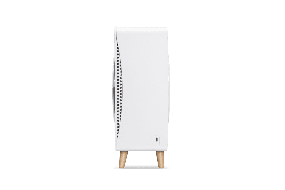 room air purifier side view