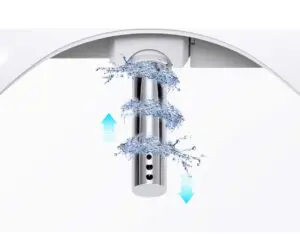 bidet with dryer - nozzle cleaning