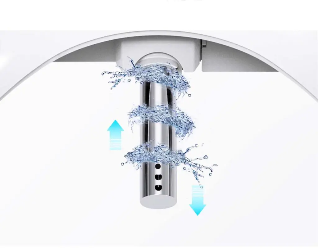 bidet seat self nozzle cleaning