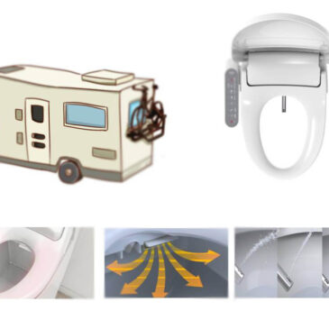 RV Toilet Bidet Seat Perfect for Your RV, Slim and Lightweight