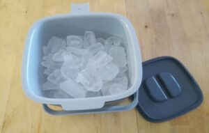 Hotel Room Ice Buckets - top view with ice